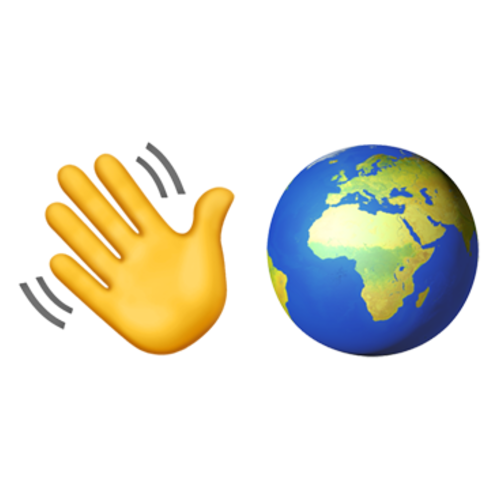 👋🌍 Emoji Domain iOS rendering